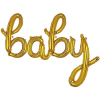 Baby Gold Folyo Balon - Bebek Çocuk Parti Kutlama Seti 