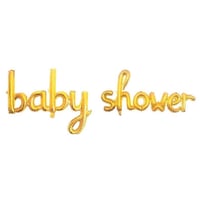 Baby Shower Gold Folyo Balon - Bebek Çocuk Parti Kutlama Seti 