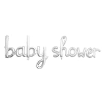 Baby Shower Gümüş Folyo Balon - Bebek Çocuk Parti Kutlama Seti 