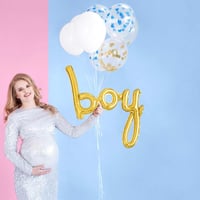 Boy Gold Folyo Balon - Bebek Çocuk Parti Kutlama Seti 