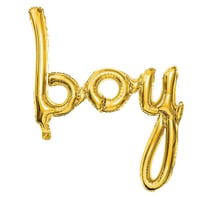 Boy Gold Folyo Balon - Bebek Çocuk Parti Kutlama Seti 