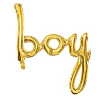Boy Gold Folyo Balon - Bebek Çocuk Parti Kutlama Seti 