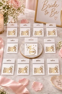 Bride To Be 1 Bride 10 Team Bride Gold Renkli Geçici Dövme Model 2