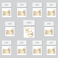 Bride To Be 1 Bride 10 Team Bride Gold Renkli Geçici Dövme Model 2