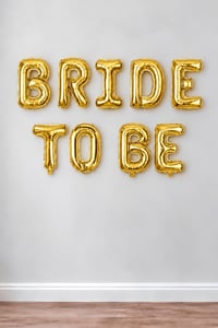 Bride To Be 16 inç 40 Cm Gold Renk Folyo Balon Seti, Bride To Be Parti Kutlama