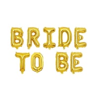 Bride To Be 16 inç 40 Cm Gold Renk Folyo Balon Seti, Bride To Be Parti Kutlama