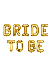 Bride To Be 16 inç 40 Cm Gold Renk Folyo Balon Seti, Bride To Be Parti Kutlama