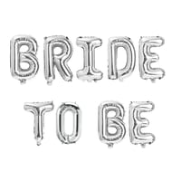 Bride To Be 16 inç 40 Cm Gümüş Renk Folyo Balon Seti, Bride To Be Parti Kutlama