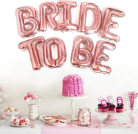 Bride To Be 16 inç 40 Cm Rose Gold Renk Folyo Balon Seti, Bride To Be Parti Kutlama