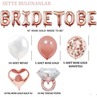 Bride To Be Bekarlığa Veda Parti Kutlama Seti 2