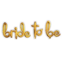 Bride To Be El yazılı Gold Folyo Balon