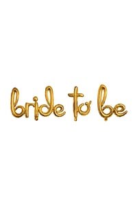 Bride To Be El yazılı Gold Folyo Balon