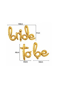 Bride To Be El yazılı Gold Folyo Balon