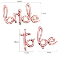 Bride To Be El Yazılı Rose Gold Folyo Balon 
