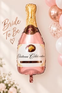 Chateau Celebration Yazılı Rose Gold 104x49 Cm Büyük Boy Folyo Balon Bride To Be Bekarlığa Veda 