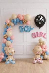 Cinsiyet Belirleme Parti Seti; Boy Girl Temalı Konsept 5