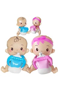 Cinsiyet Belirleme Partisi Kız Mı Erkek Mi Boy Or Girl Mavi Pembe Biberonlu Bebek Balon