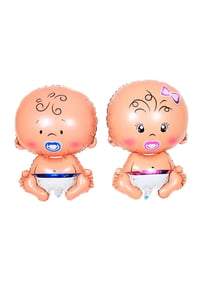 Cinsiyet Belirleme Partisi Kız Mı Erkek Mi Boy Or Girl Mavi Erkek Bebek ve Pembe Kız Bebek Balon