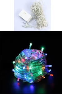 Dekoratif Animasyonlu 100 Ledli 10 Metre Çok Renkli Fişli - Yılbaşı Süsleri