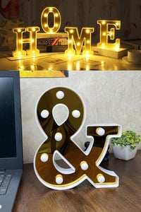 Dekoratif Led Işıklı 3D  And Büyük Boy Organizasyon Doğum Günü Kutlama