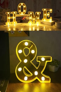 Dekoratif Led Işıklı 3D  And Büyük Boy Organizasyon Doğum Günü Kutlama