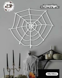 Dekoratif Örümcek Ağ 1 Metre Beyaz Halloween Cadılar Bayramı Parti Malzemesi