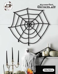 Dekoratif Örümcek Ağ 1 Metre Siyah Halloween Cadılar Bayramı Parti Malzemesi
