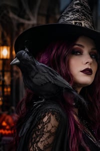 Dekoratif Siyah Kuzgun 18 cm Halloween Cadılar Bayramı Parti Dekoru