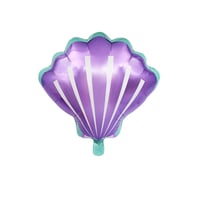 Deniz Kabuğu Folyo Balon  52*54 cm Lila