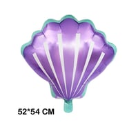 Deniz Kabuğu Folyo Balon  52*54 cm Lila