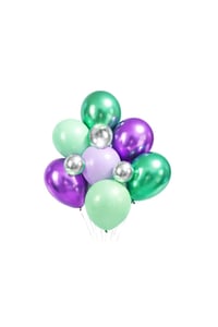 Deniz Kızı Konsepti 10'lu Balon Seti-Mor Lila Parti Seti