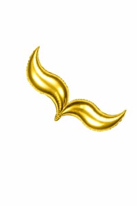 Deniz Kızı Kuyruğu Folyo Balon Gold 18 İnç (2 Adet)