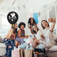 Girl or Boy Siyah Cinsiyet Belirleme Balonu Erkek Bebek 18 Inc