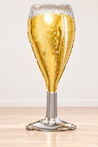 Gold 100x45 Cm Büyük Boy Şampanya Bardağı Folyo Balon Bride To Be Bekarlığa Veda Partisi