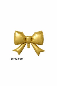 Gold Kurdele Fiyonk Folyo Balon 55x42.5 cm