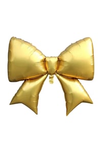 Gold Kurdele Fiyonk Folyo Balon 98-75 Cm