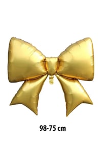 Gold Kurdele Fiyonk Folyo Balon 98-75 Cm