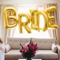Gold Renkli Bride 100 cm Folyo Balon Seti