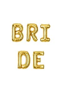 Gold Renkli Bride 36 cm Folyo Balon Seti