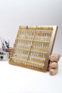 Gold Yazı Panosu Mesaj Tahtası, Gold Harf Seti