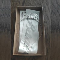 Gümüş Bride To Be Taç  Ve Kuşak Set 