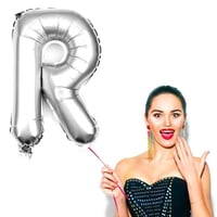 Gümüş Renkli Bride 100 cm Folyo Balon Seti