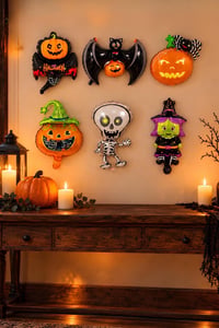 Halloween 6'lı Mini Folyo Balon Set