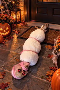 Halloween Asılı Mumya Kafa Işıklı Hareketli Sesli Cadılar Bayramı Dekoru