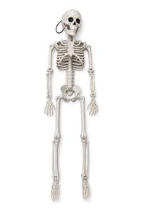 Halloween Cadılar Bayramı 90 Cm Asılabilir İskelet Dekor Süsü – Hareketli Kuru Kafa İskelet
