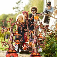 Halloween Cadılar Bayramı Ağaç Ayaklı Büyük Boy Folyo Balon 132x90x46 cm