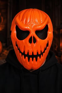 Halloween Cadılar Bayramı Astarlı Bal Kabağı Maske 