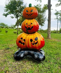Halloween Cadılar Bayramı Balkabağı Ağacı Ayaklı Büyük Boy Folyo Balon 109X61X40 cm