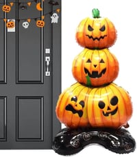 Halloween Cadılar Bayramı Balkabağı Ağacı Ayaklı Büyük Boy Folyo Balon 109X61X40 cm