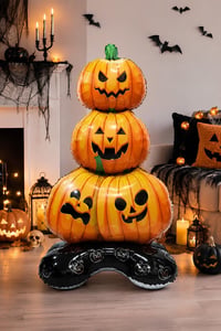 Halloween Cadılar Bayramı Balkabağı Ağacı Ayaklı Büyük Boy Folyo Balon 109X61X40 cm